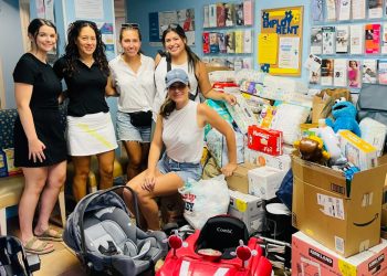 The volunteer-run Napkin Network provides formula, nappies and other baby products